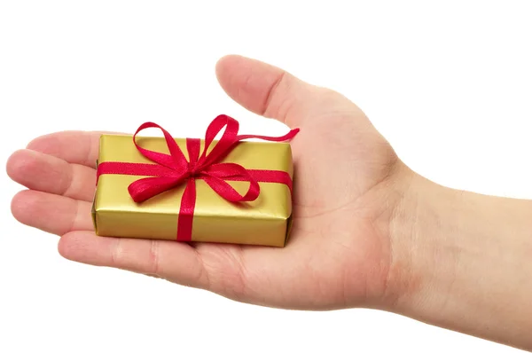 Man holding a gift box Stock Picture