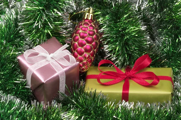 Christmas present boxes — Stock Photo, Image