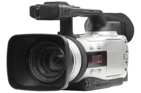 Полупрофессиональная видеокамера — стоковое фото