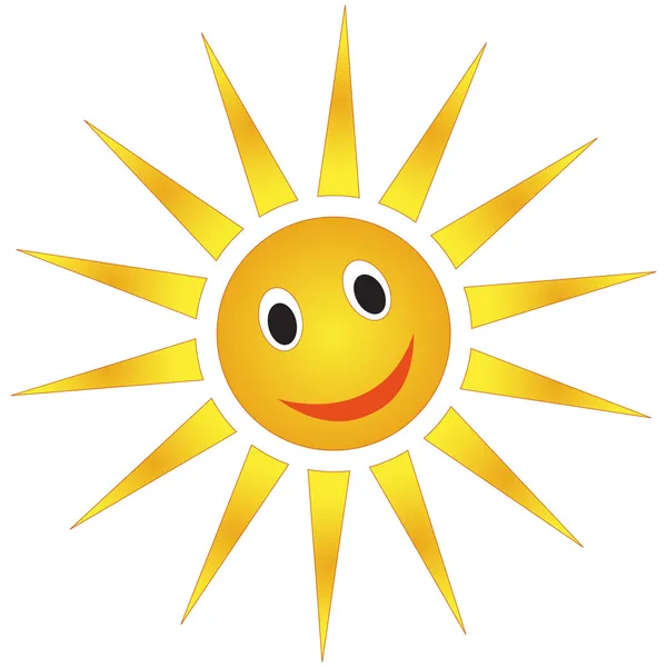 笑っている太陽 — ストック写真
