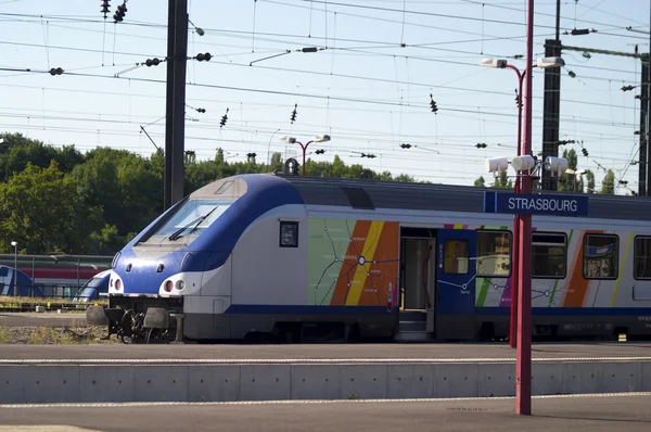 Strasbourg vasúti állomás — Stock Fotó
