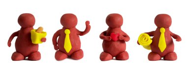 Plasticine mans clipart