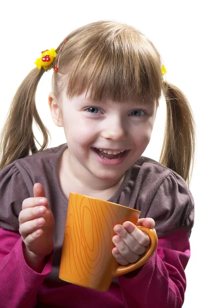Смешная маленькая девочка — стоковое фото