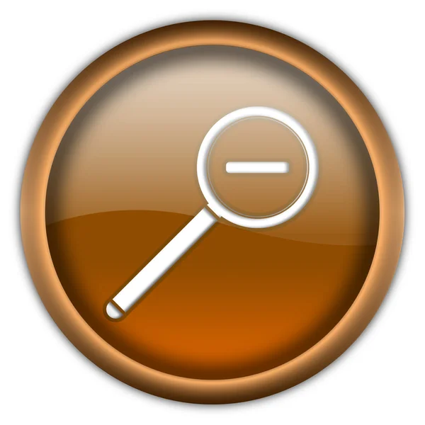 Magnifier button — Stock Photo, Image