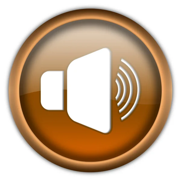 Alto-falante botão — Fotografia de Stock
