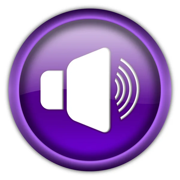 Loud speaker button — Stock Photo, Image