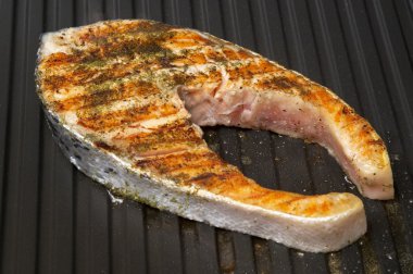 ızgara somon steak