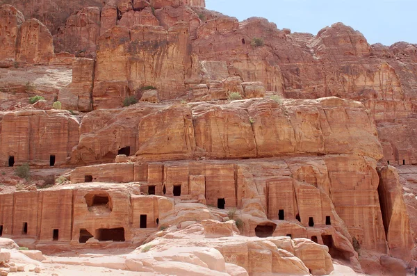 Casa cueva en Petra — Foto de Stock