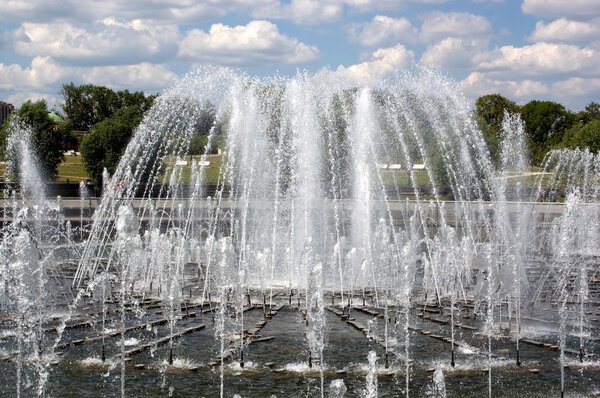 Fountain in park