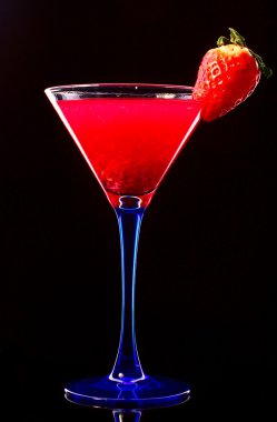 Strawberry cocktail clipart