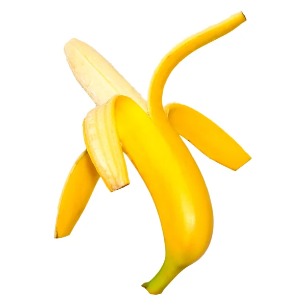 Ripe peeled banana — Stock Photo, Image