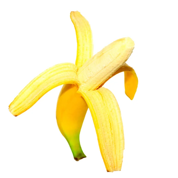 Ripe peeled banana — Stock Photo, Image