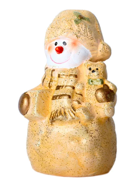 Toy Christmas snowman — Stock Photo, Image