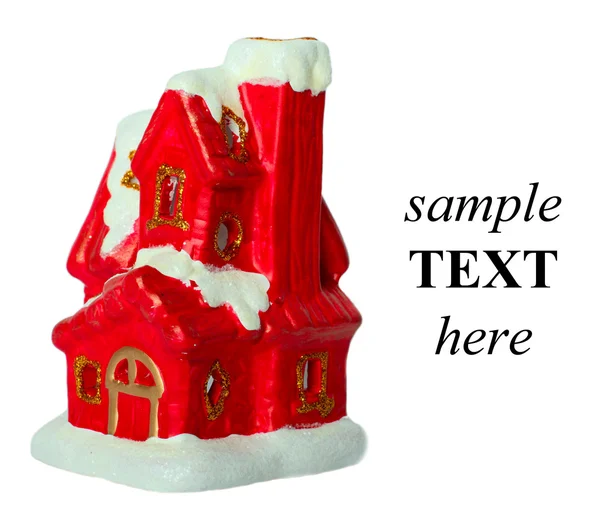 Vánoční hračky house — Stock fotografie