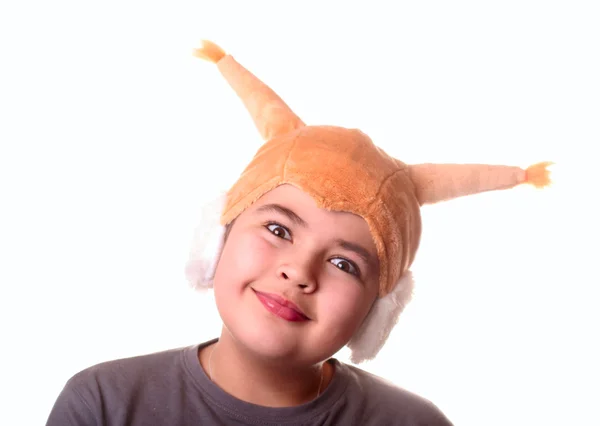 Child in costume of squirrel — Stock Photo, Image
