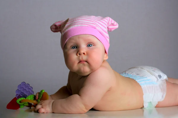 Retrato de bebê Fotos De Bancos De Imagens