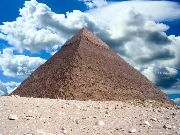 Great pyramid in Egypt — стокове фото