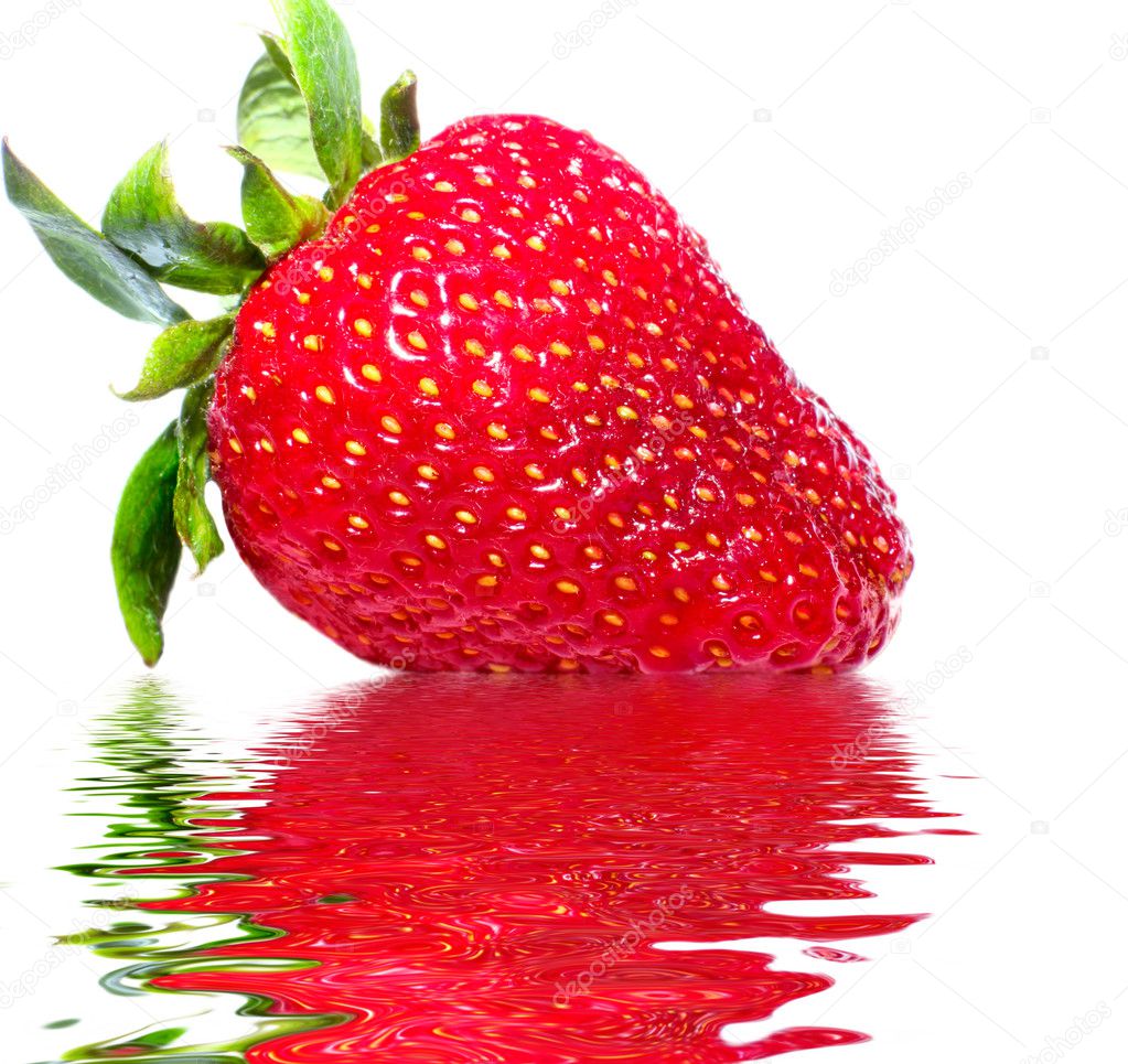 Strawberry In Water Stock Photo By ©chikapylka 1052988