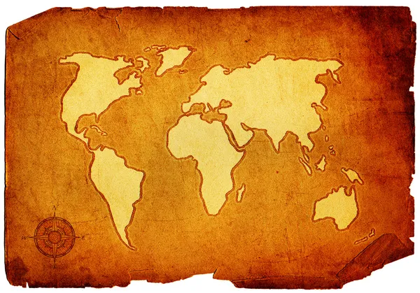 Oude wereldkaart — Stockfoto