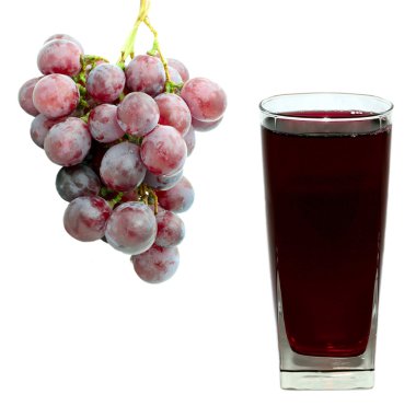 Grape juice and grape clipart