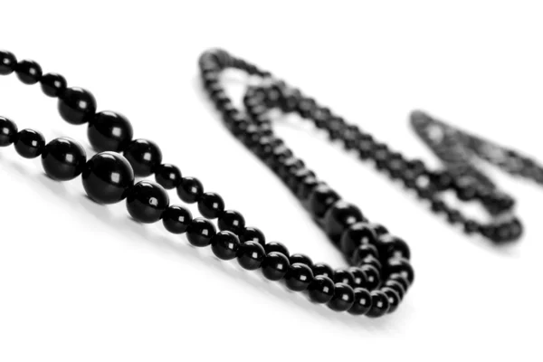 Černý náhrdelník — Stock fotografie