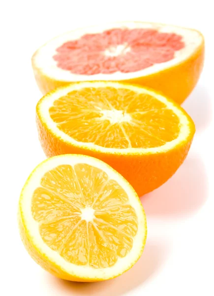 Citrom, a narancs és a grapefruit — Stock Fotó