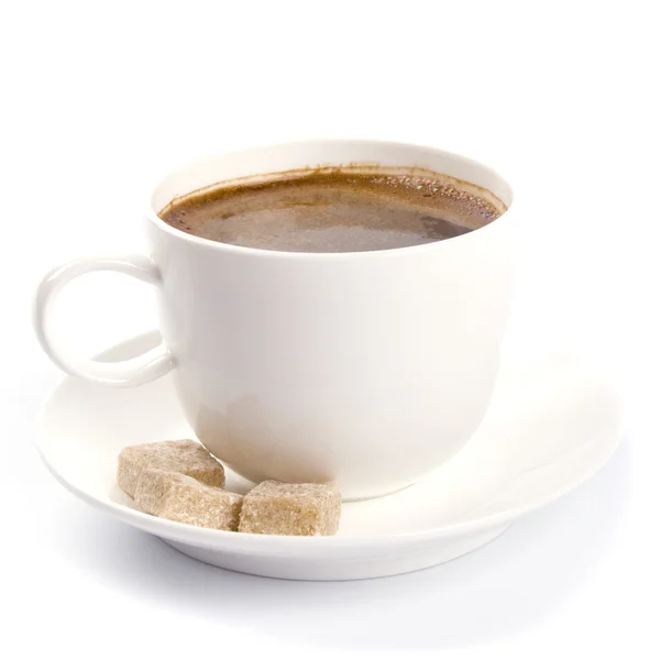 Φλιτζάνι καφέ και ζάχαρη — Φωτογραφία Αρχείου
