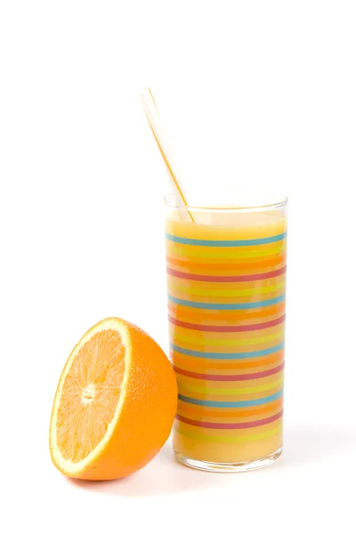 Orange and juice — Stock Photo, Image