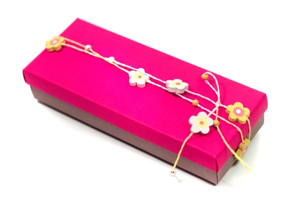 Cutie cadou roz — Fotografie, imagine de stoc