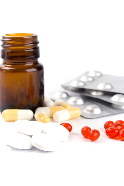 Different pills closeup — Stock Photo, Image