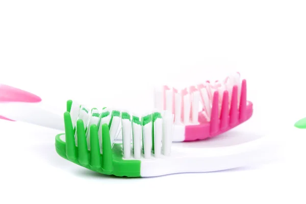 Dos cepillos de dientes — Foto de Stock