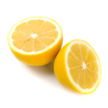 Fresh lemon halves clipart