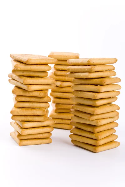 Três pilhas de biscoito — Fotografia de Stock