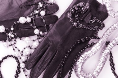 Vintage fashion accessories clipart