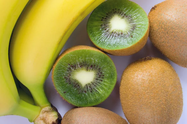 Kiwi e banana — Fotografia de Stock