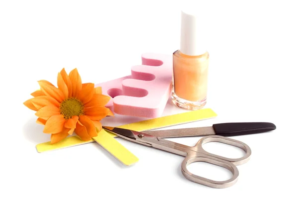 stock image Pedicure beauty set