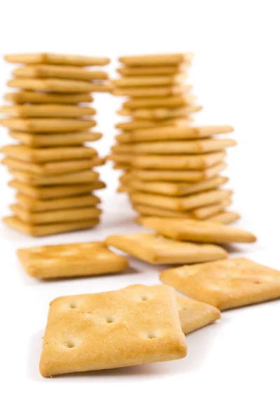 Tre pile di biscotti — Foto Stock