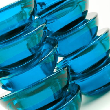 Blue glass abstraction clipart