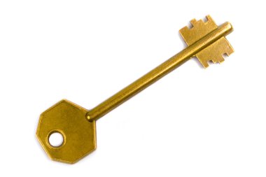 Old golden key clipart