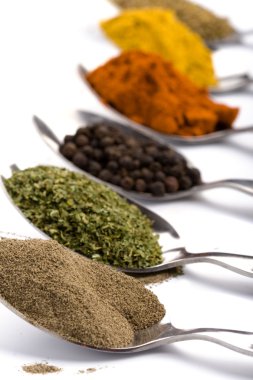 Various ground spices clipart