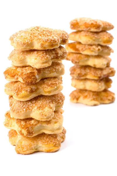 Due pile di biscotti — Foto Stock
