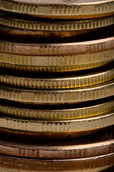Closeup de moedas — Fotografia de Stock