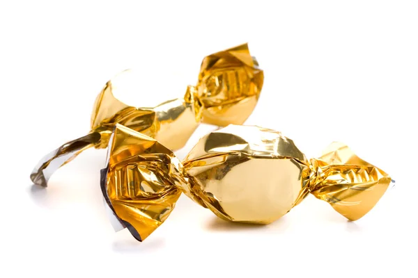 Two golden sweets — Stock Photo, Image