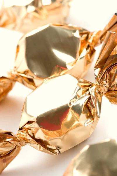 Золоті цукерки — стокове фото