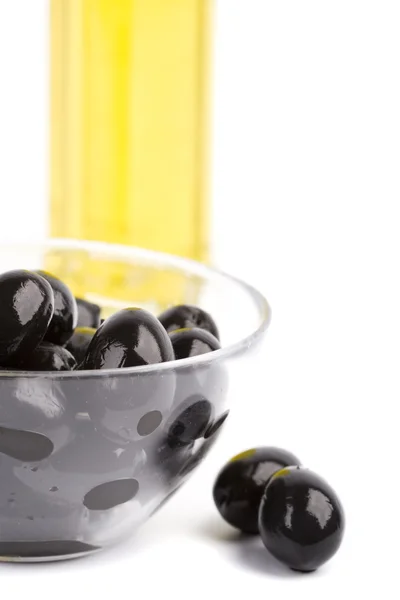 Bol d'olives noires — Photo