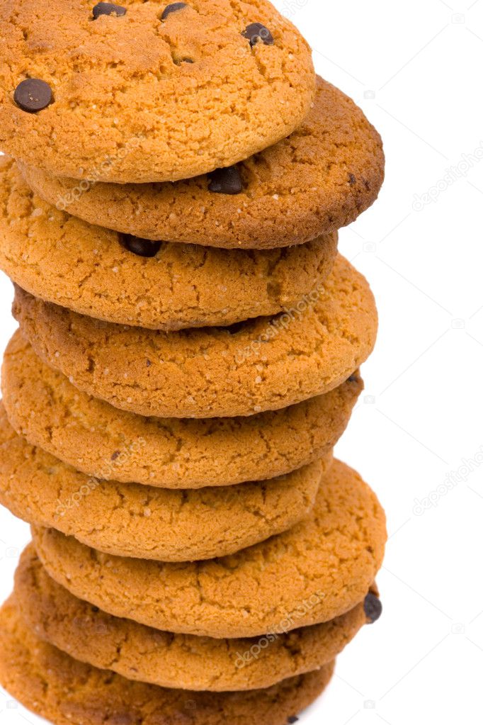 Stack of oatmeal cookies