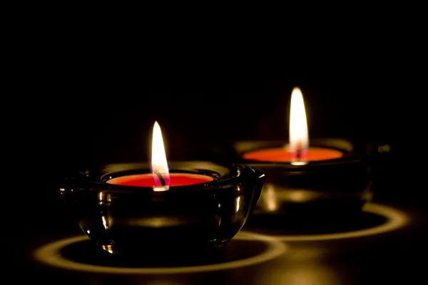 Dos velas. —  Fotos de Stock