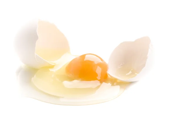 Trasiga ägg — Stockfoto