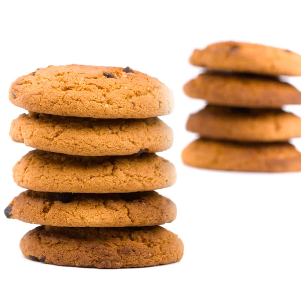 Δύο στοίβες των cookies — 图库照片