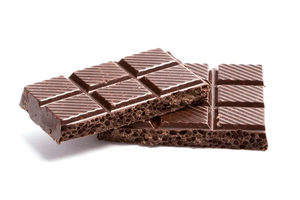 Bloques de chocolate negro — Foto de Stock